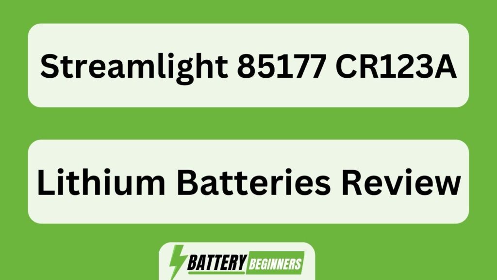 Streamlight 85177 Cr123a Lithium Batteries Review