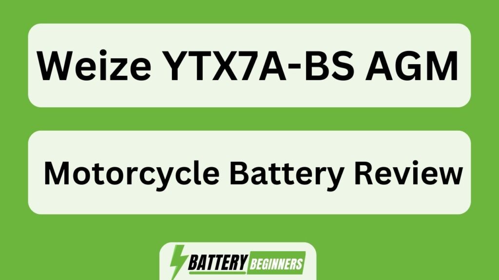 Weize Ytx7a-Bs Agm Motorcycle Battery Review