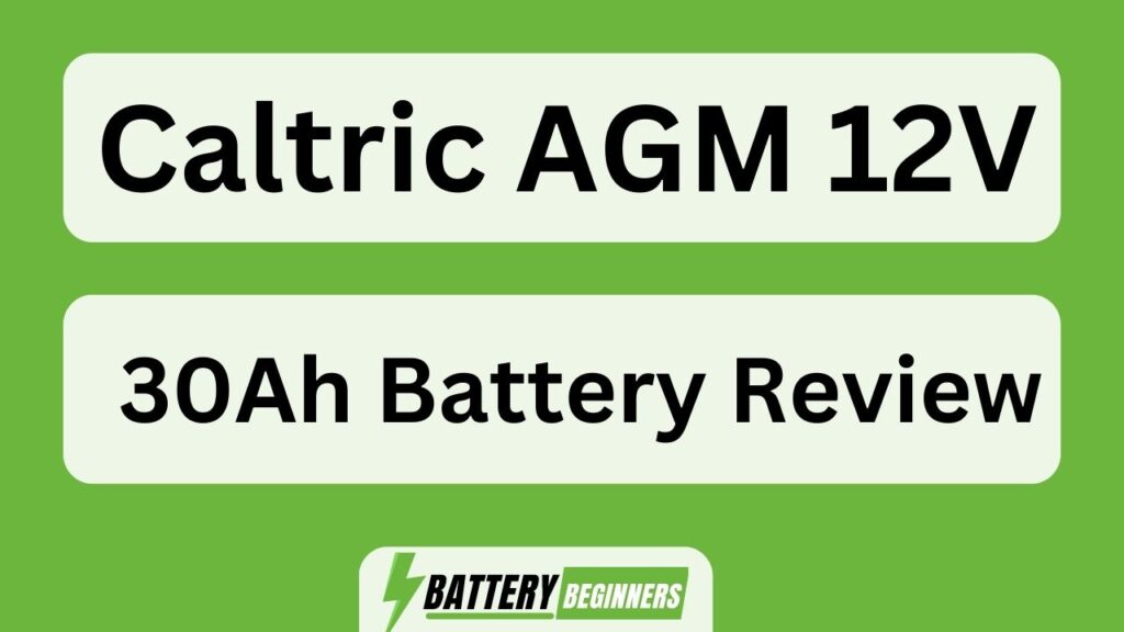 Caltric Agm 12v 30ah Battery Review